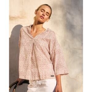 Saint James Popover Blouse Shirt Women’s S/M Tory Top $219